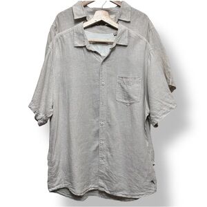 Tommy Bahama (2pc) 100% Linen Button Shirts Beige Large